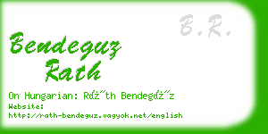 bendeguz rath business card